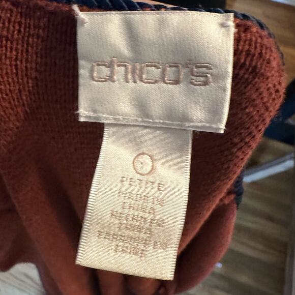 Chicos Petite Embellished Trim-Detail Cardigan - Picture 7 of 8